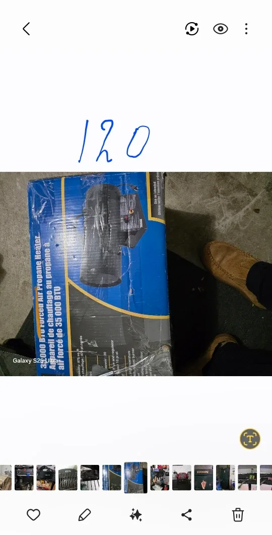 35,000 BTU Forced Air Propane Heater