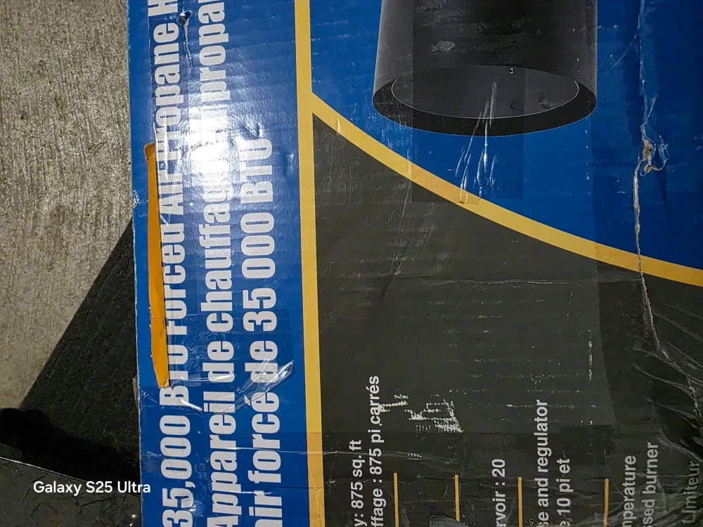 35,000 BTU Forced Air Propane Heater image indicator(2)