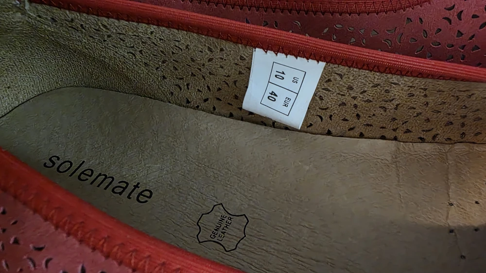 Solemate Red Ballet Flats - Size 10 - photo 4
