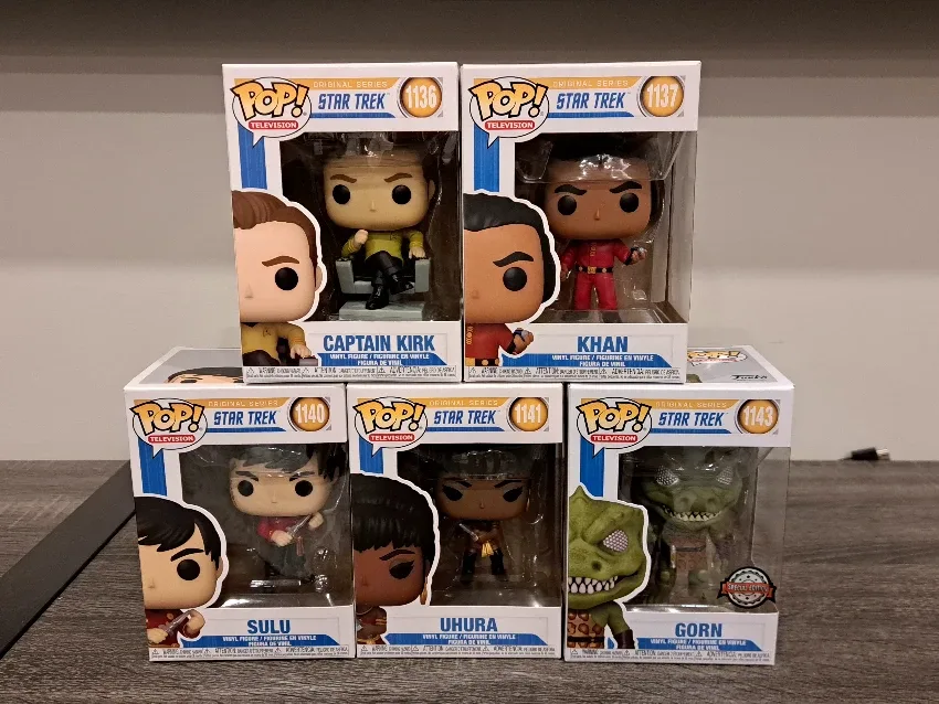 🌌 Star Trek Original Series 🌌 Captain Kirk Khan Sulu Uhura Gorn