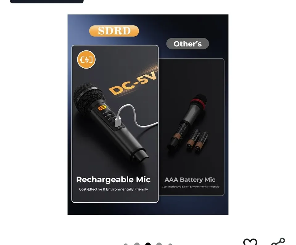 SDRD SD-512 Karaoke Speaker with Microphones - New🥕 image indicator(6)