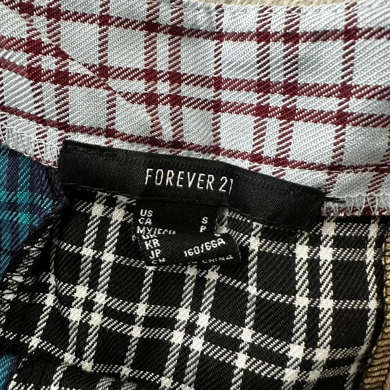 Patchwork Pleated Mini Skirt - small image indicator(6)