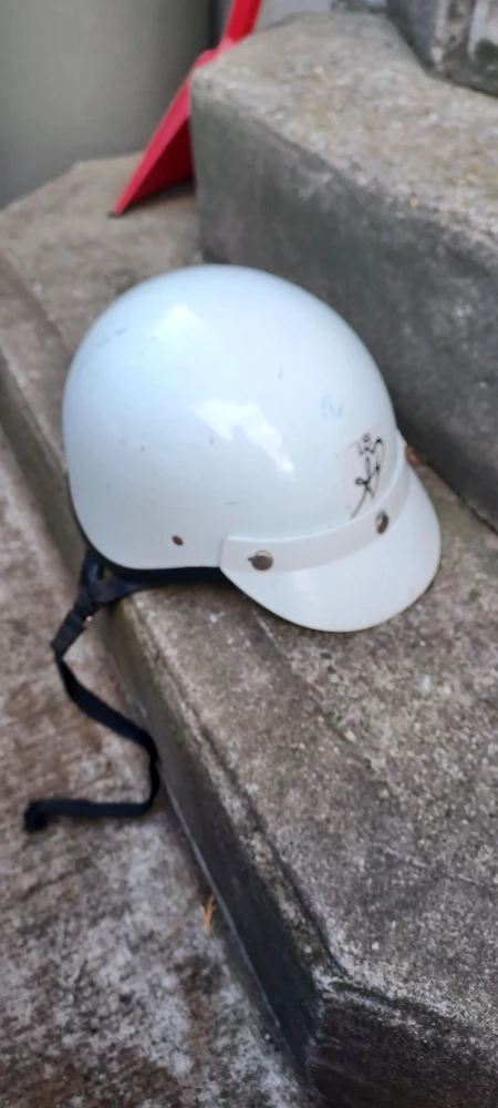 White motor cycle  Helmet $24 Cash