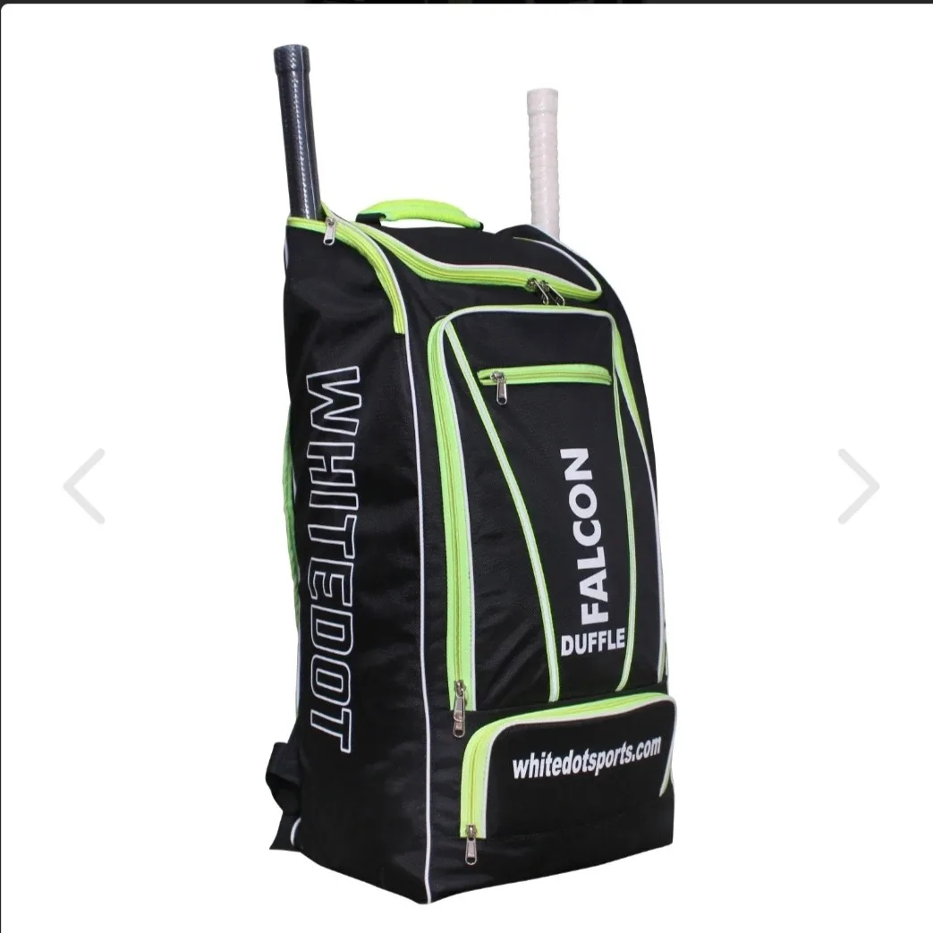 Whitedot Falcon cricket Bag - Black & Green