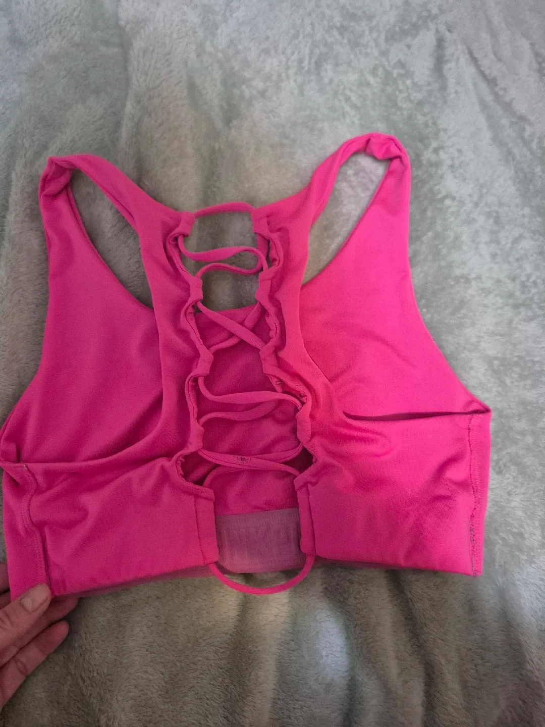 PINK Victoria's Secret Hot Pink Sports Bra image indicator(2)