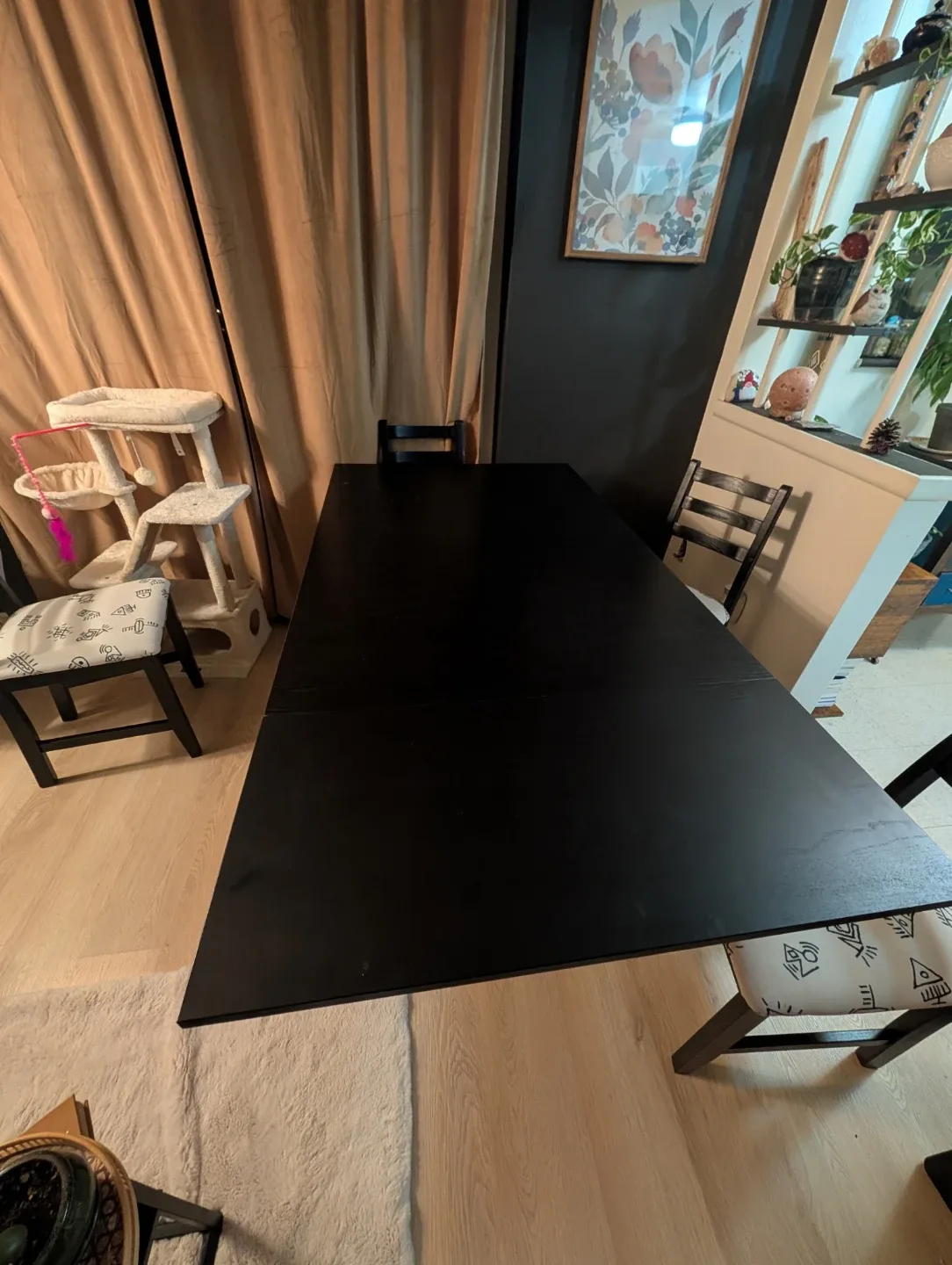 Black Dining Table with 4 Chairs image indicator(2)