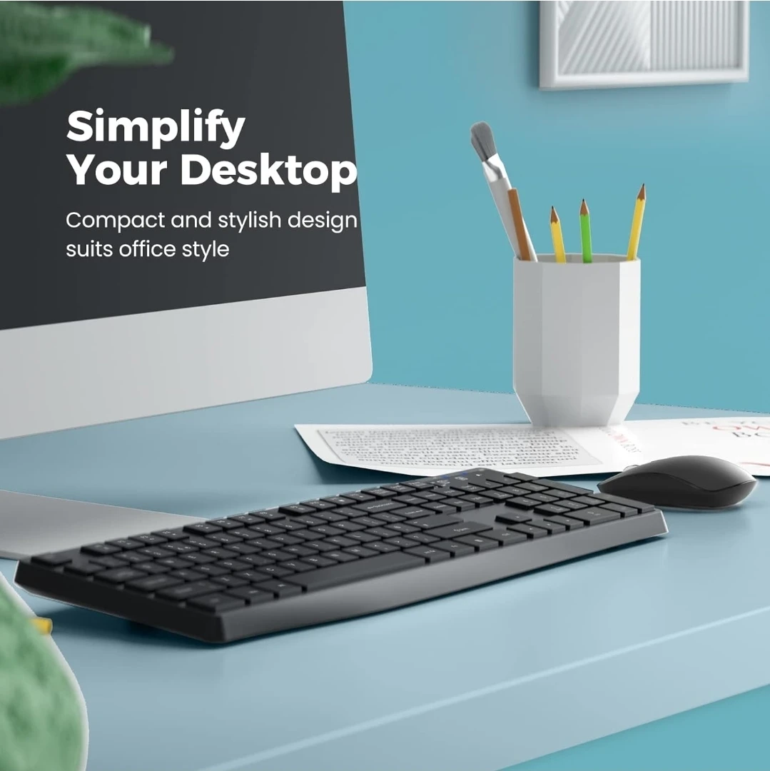 Lovaky Wireless Keyboard and Mouse Combo - Black - photo 3