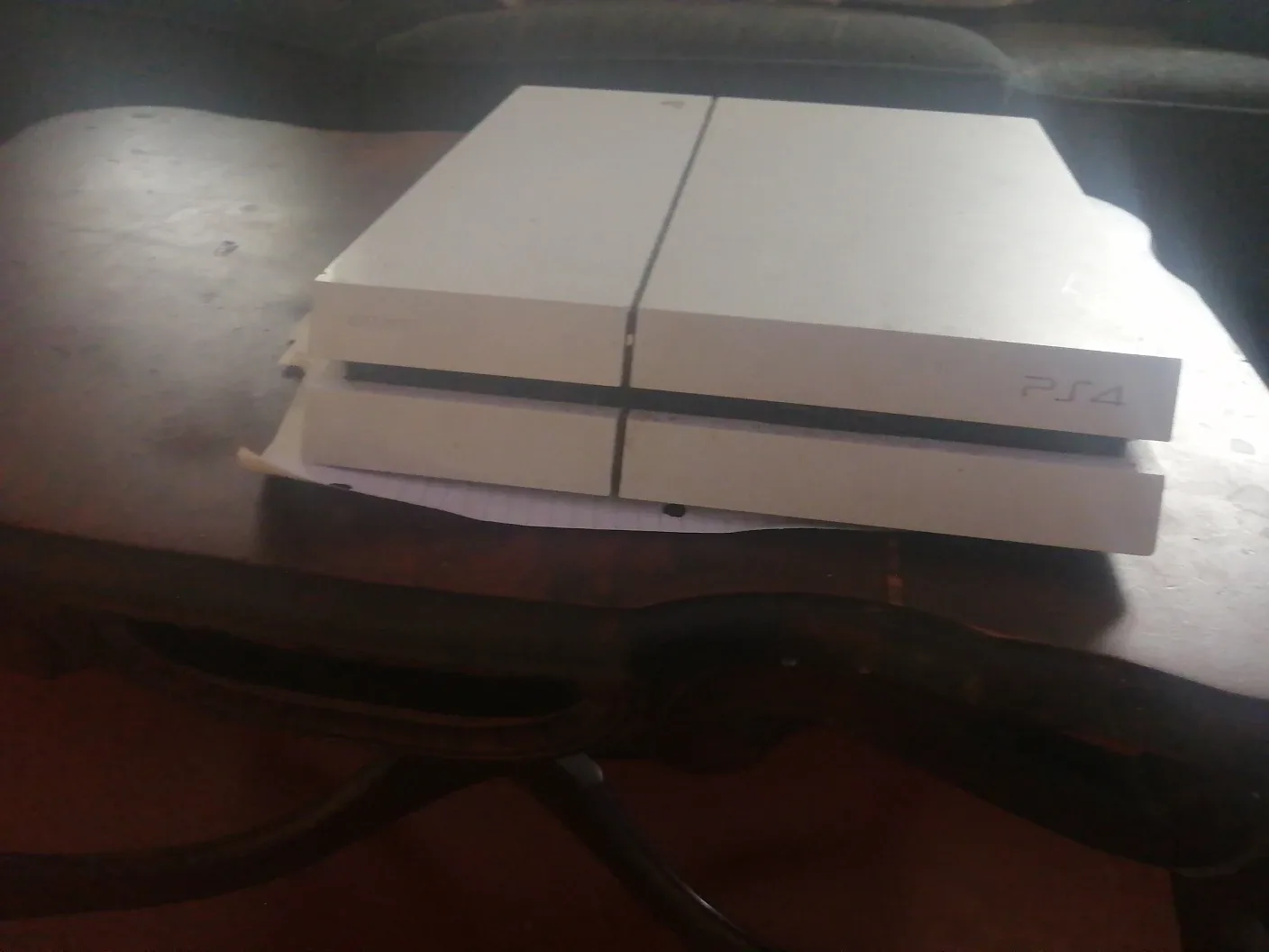 White PlayStation 4 (PS4) with Controller image indicator(3)