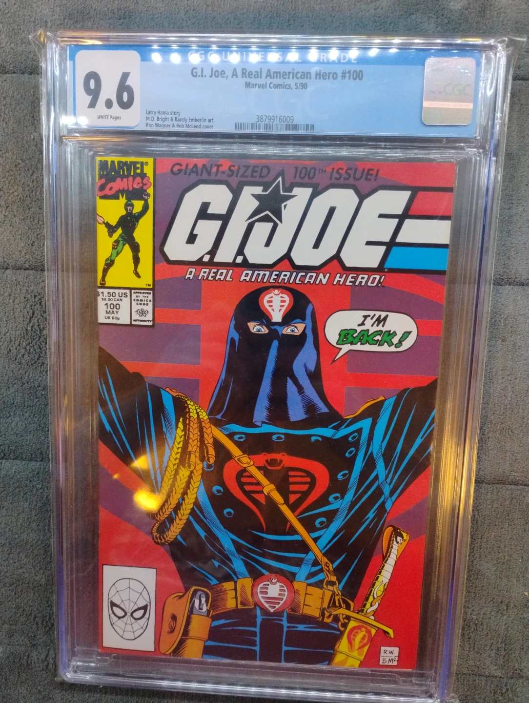 G.I. Joe A Real American Hero #100, Marvel Comics 5/90, CGC 9.6