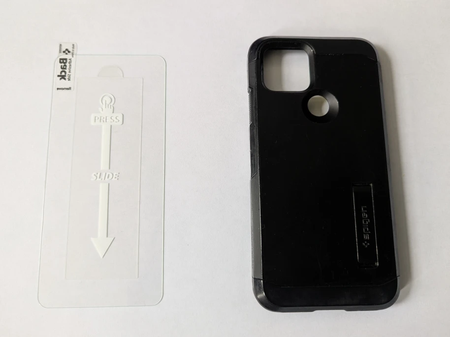 Spigen Tough Armor Phone Case + Screen Protector: Google Pixel 5