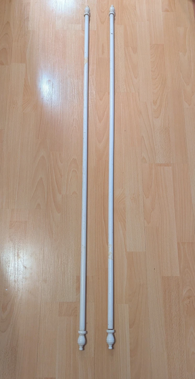 Two Wooden Curtain Rods