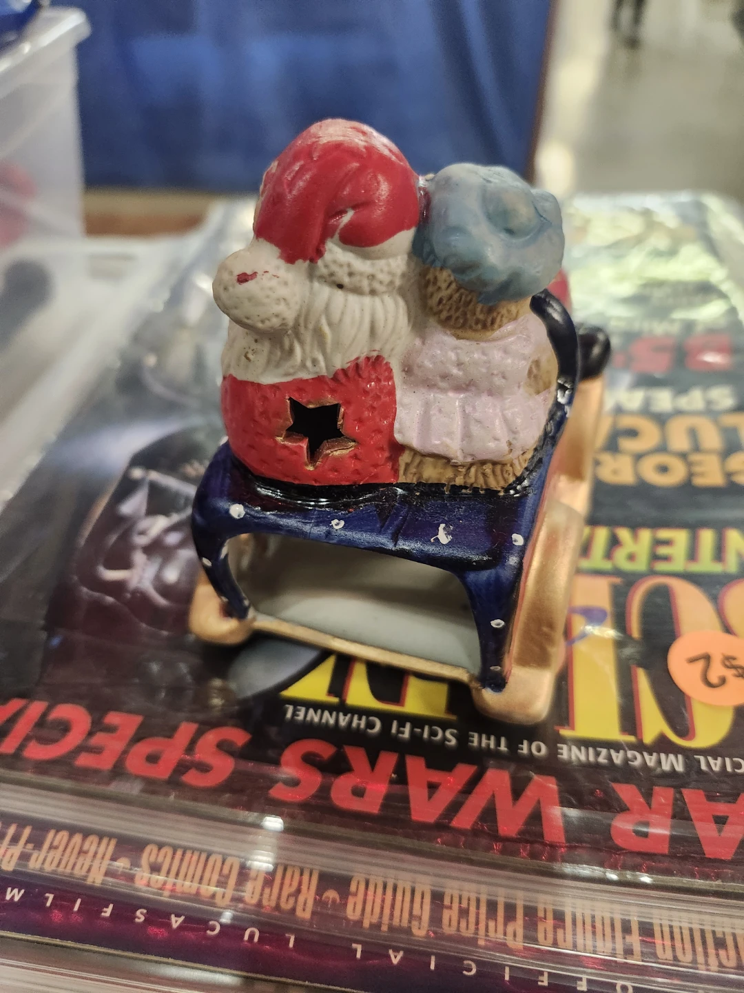 Santa and Bear Sleigh Figurine - photo 2