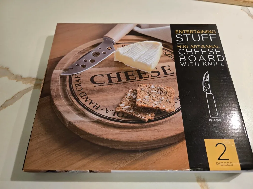 Artisanal Cheese Board with Knife