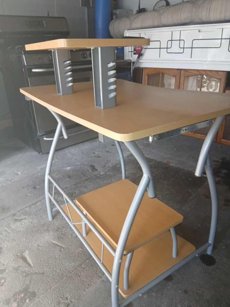 Computer Desk with Keyboard Tray - photo 4