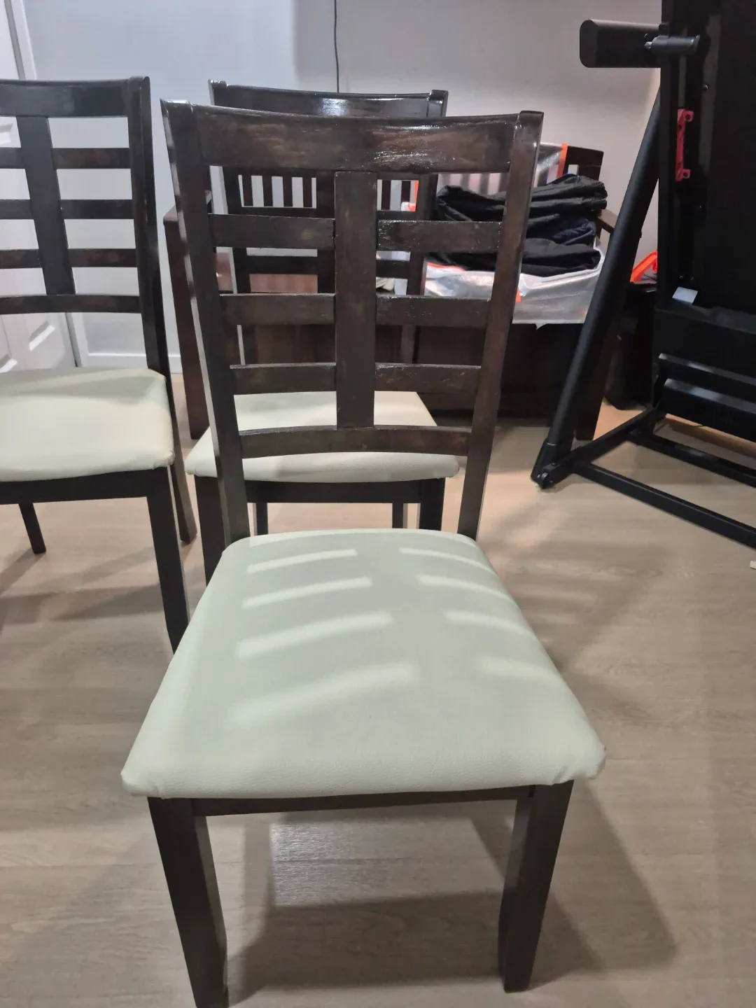 Set of 4 Wood Dining Chairs