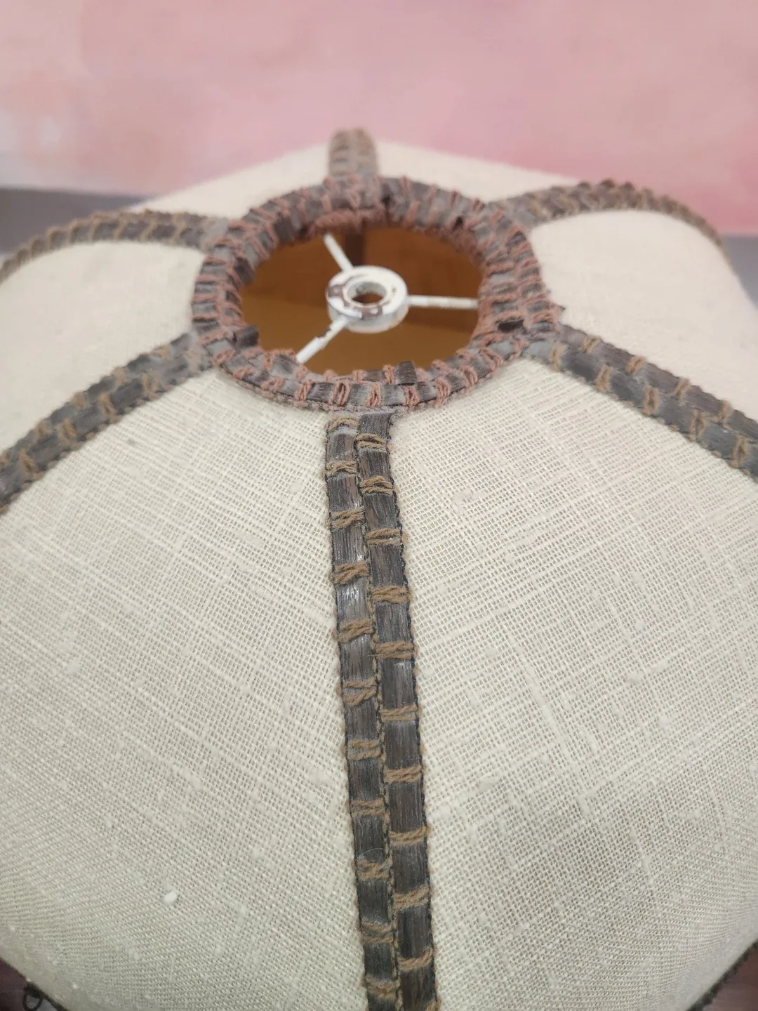 Vintage pair of Tassel Lampshade MCM image indicator(3)