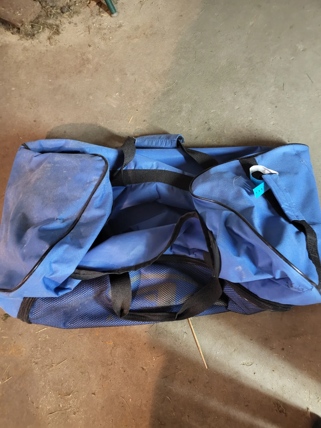 Blue Rolling Duffel Bag