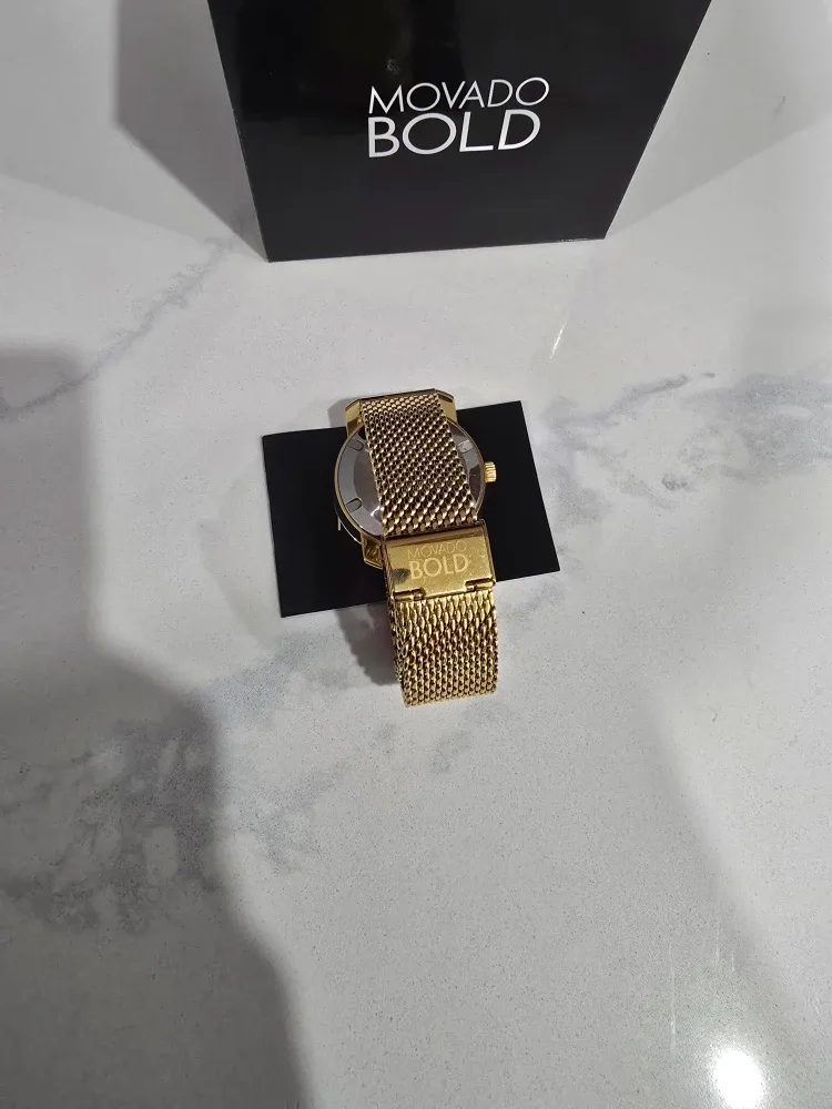 Movado Bold 45mm Men's Wristwatch - Gold with Box 3600678 image indicator(2)