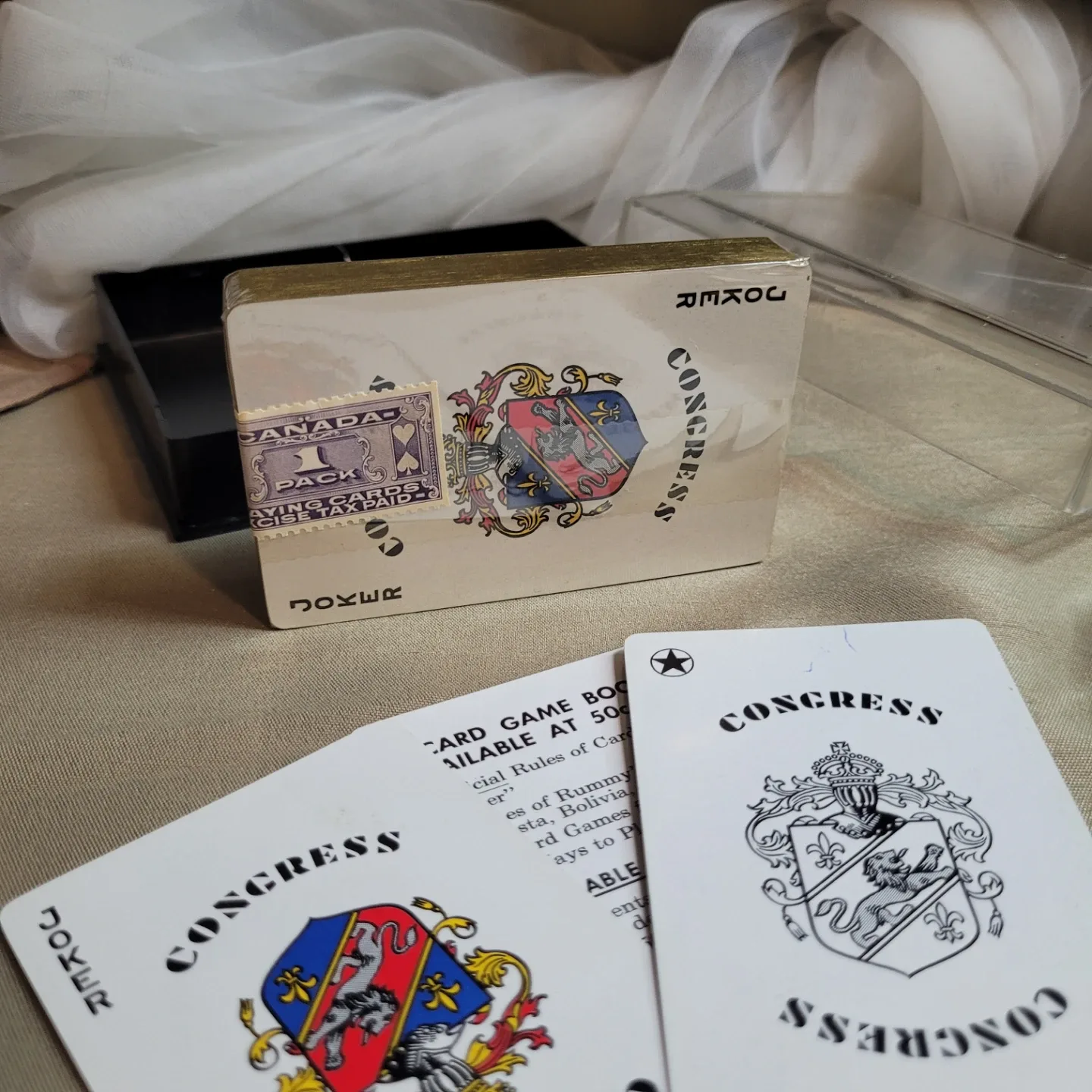 Pair of Congress Playing Cards Set image indicator(10)