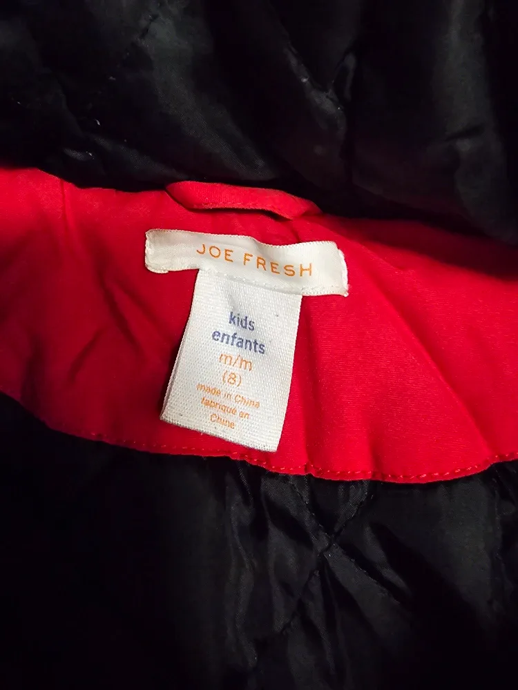 Joe Fresh Kids Red Winter Jacket Size M image indicator(3)