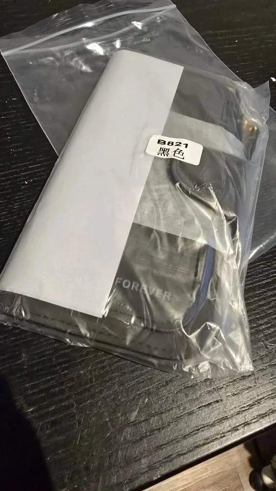 MELEEL Forever Black Wallet - 7.5" x 3.75"