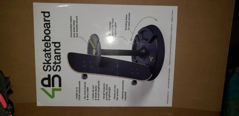 4D Skateboard Stand - Holds Up to Four Boards