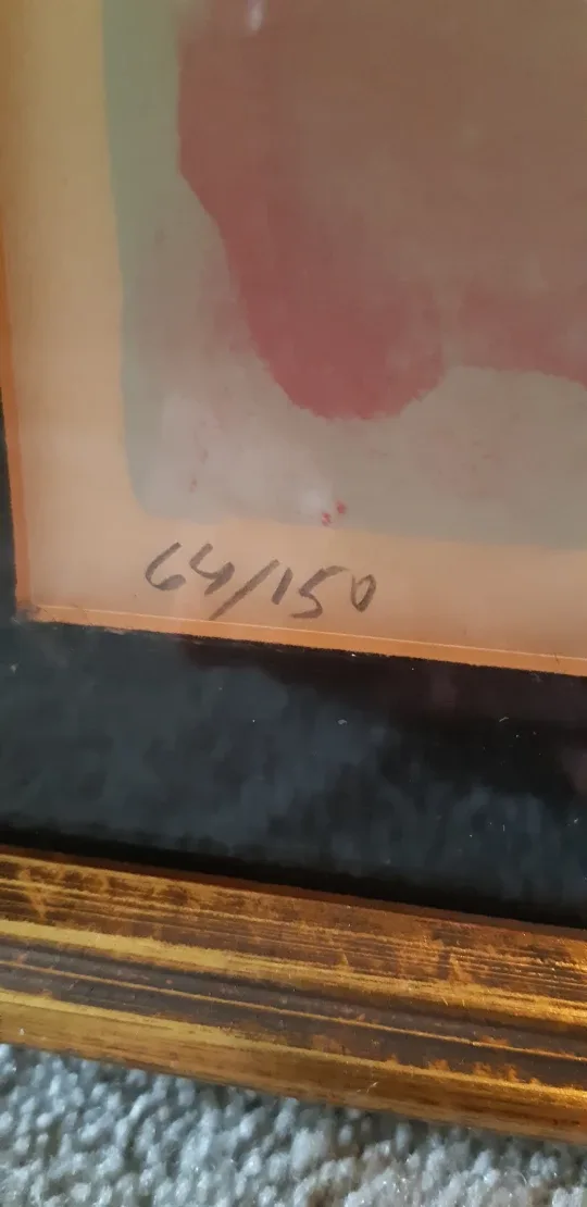 Framed Walter Spitzer Lithograph image indicator(3)