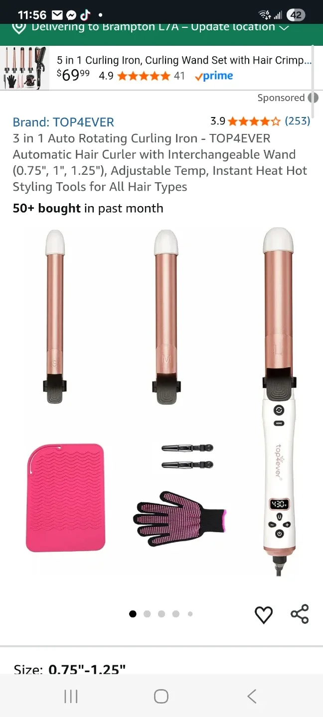 3 in 1 Auto Rotating Curling Iron image indicator(2)