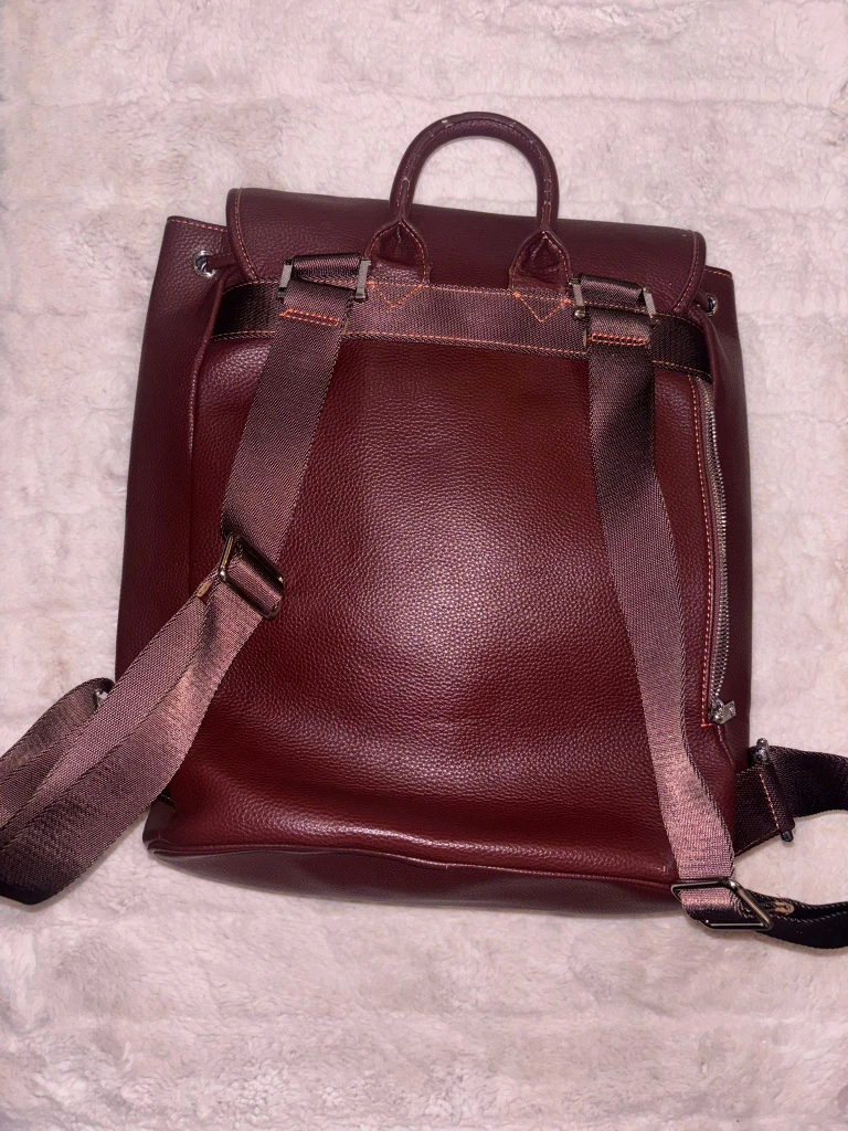 Brown Leather Backpack - photo 2