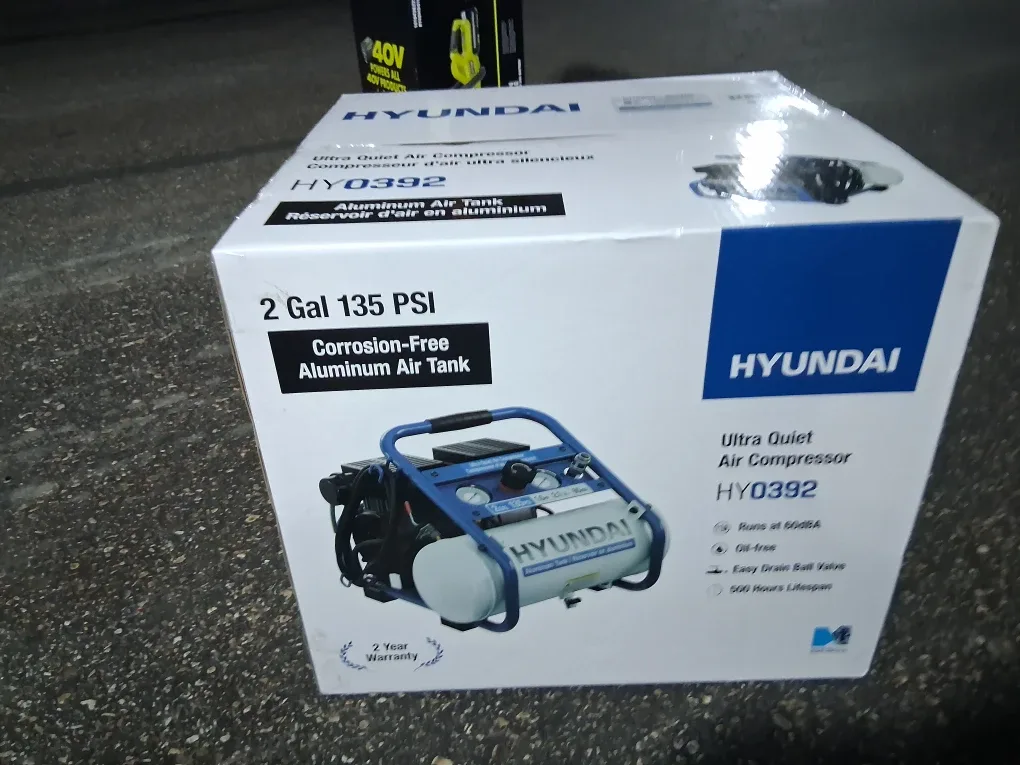 New Hyundai HY0392 Ultra Quiet Air Compressor