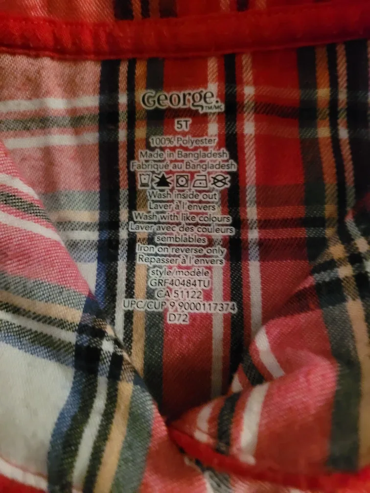 George 5T Plaid Pajamas🥕🎯 thrifty pick image indicator(2)