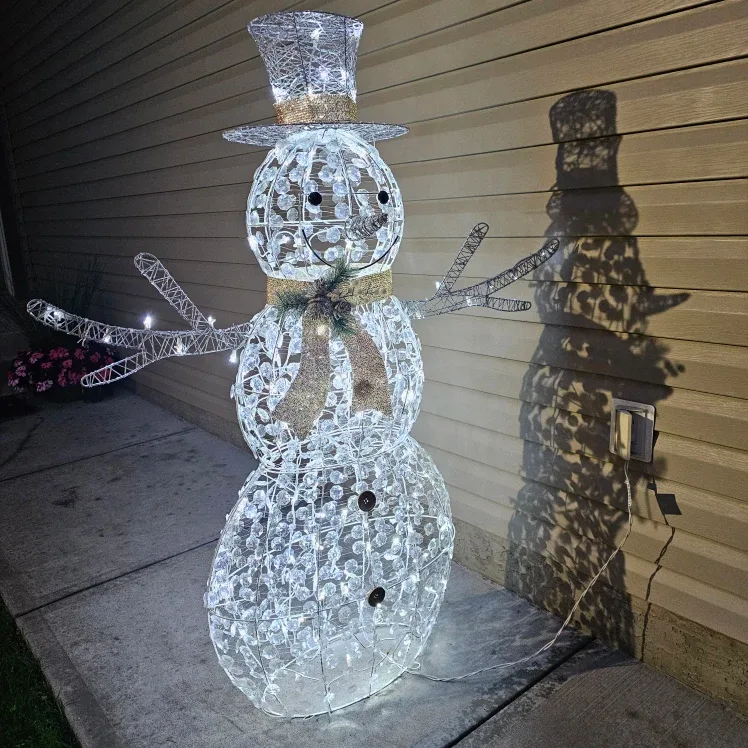Lighted Snowman Christmas Decoration