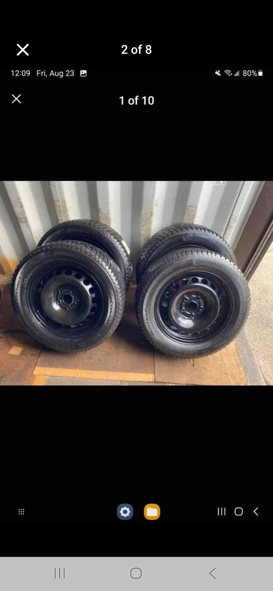 Continental Winter Tires & Rims – 215/60R16 (5×112)