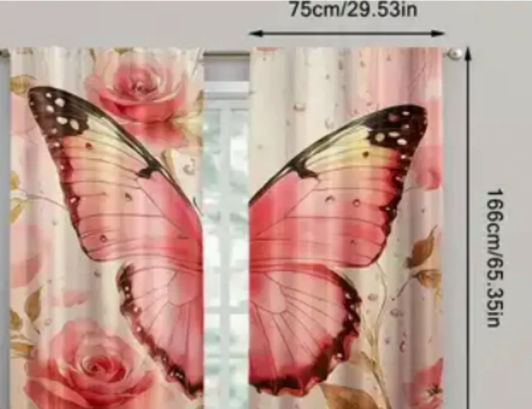 Butterfly Rose Curtains