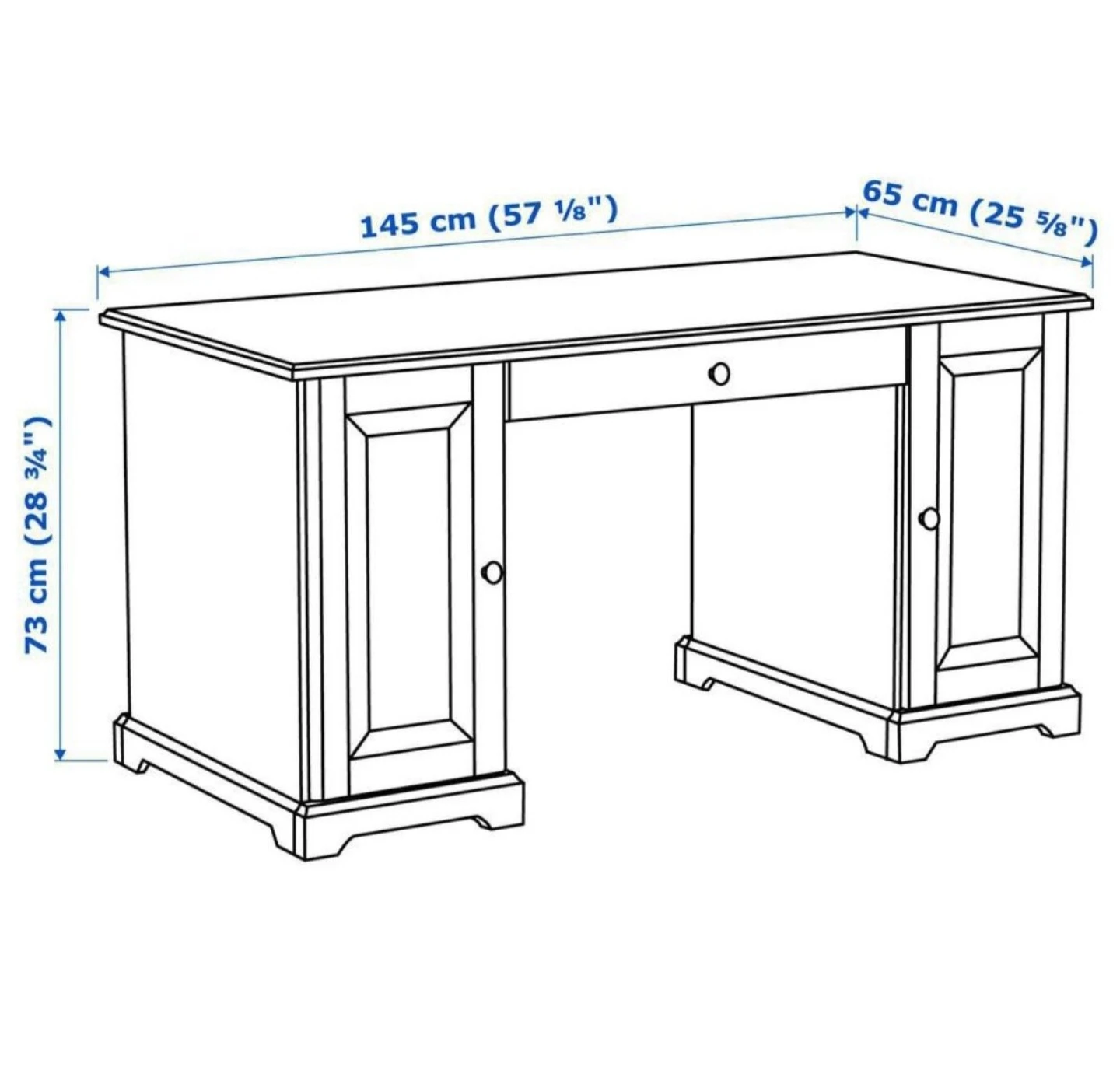 IKEA Liatorp Desk - White ( Moving Out Sale ) - photo 2