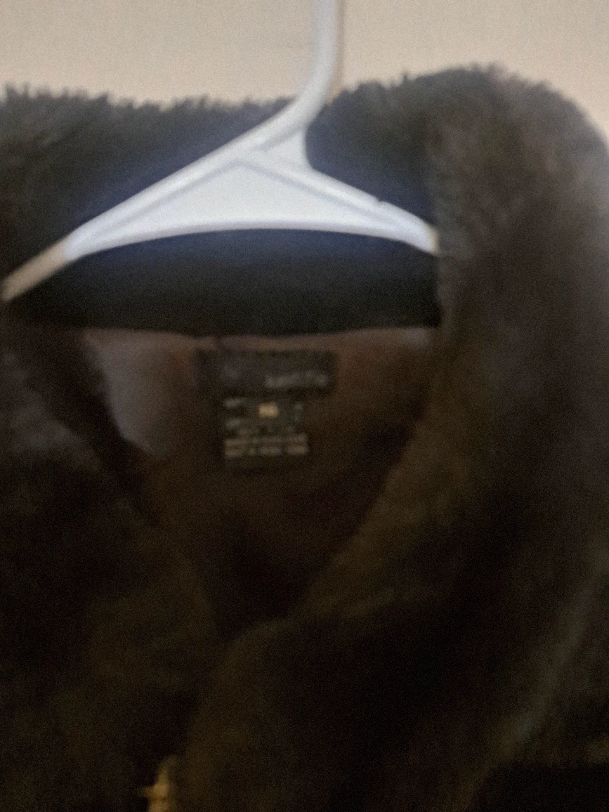 Brown Faux Fur Jacket - Size 16 - photo 3