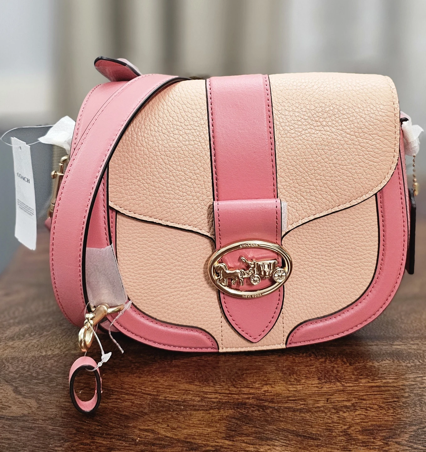 Brand New with tag Coach Georgia Saddle Crossbody