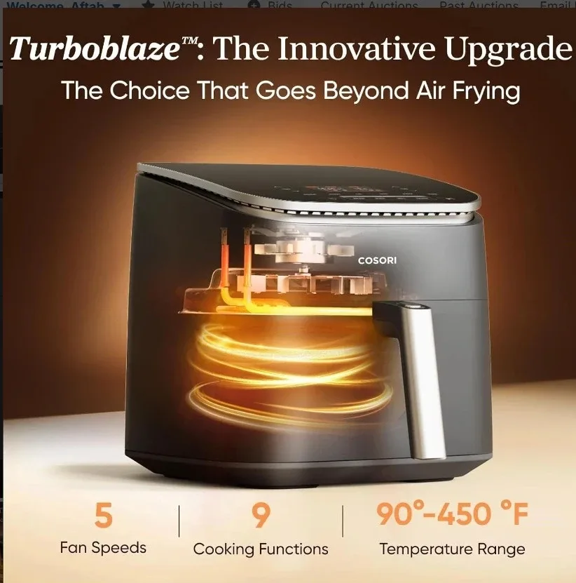Cosori TurboBlaze 6.0-Quart Air Fryer image indicator(2)