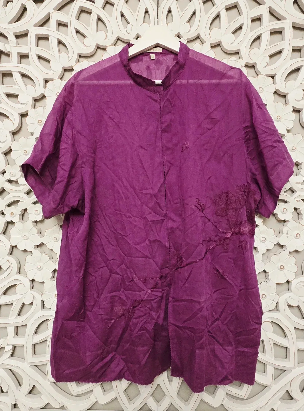 Shiatzy Chen Purple Top (Size 50)