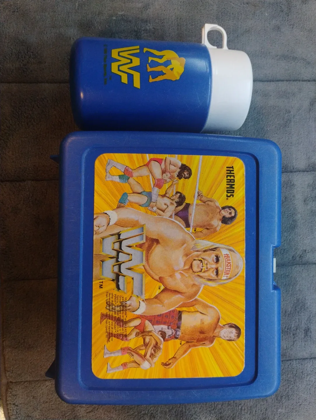 Vintage WWF Lunchbox with Thermos thumbnail