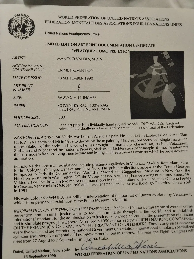 Manolo Valdes Limited Edition Art Print image indicator(4)