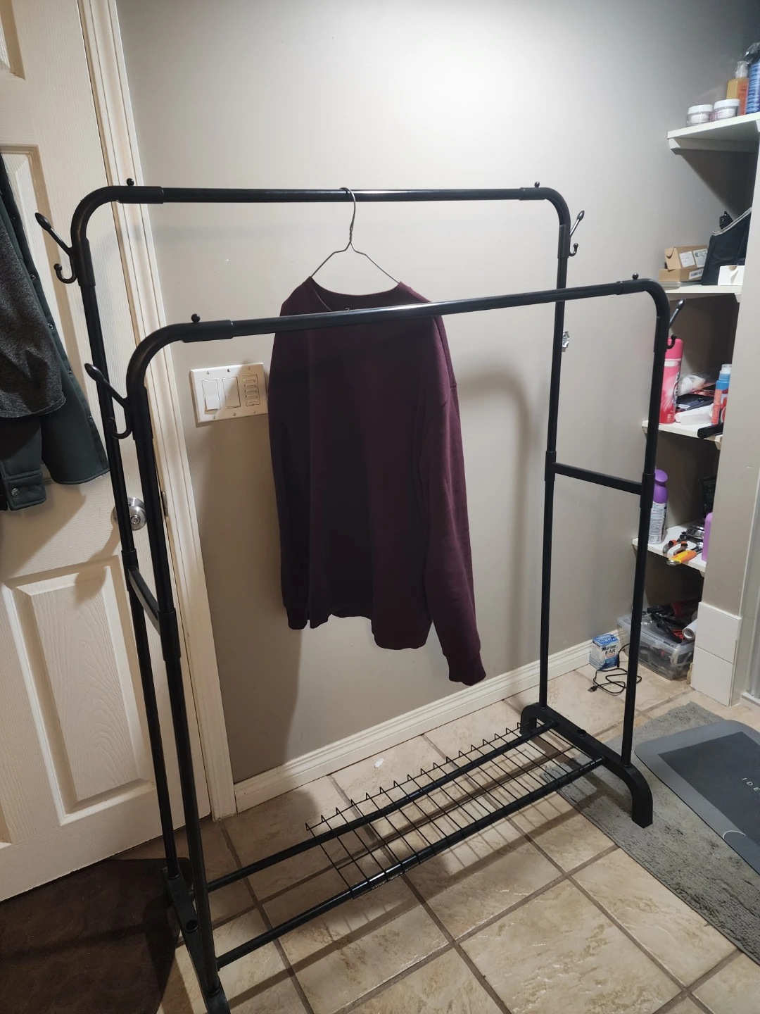 Black Double Rod Clothing Rack - photo 5