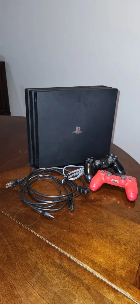 Playstation 4 Pro 1 TB with Vertical Stand & 2 Controllers