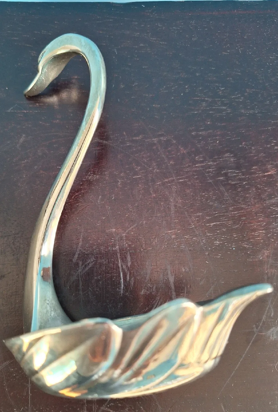 Vintage Silver Plated  Swan Shaped Jam/Sugar Server image indicator(3)