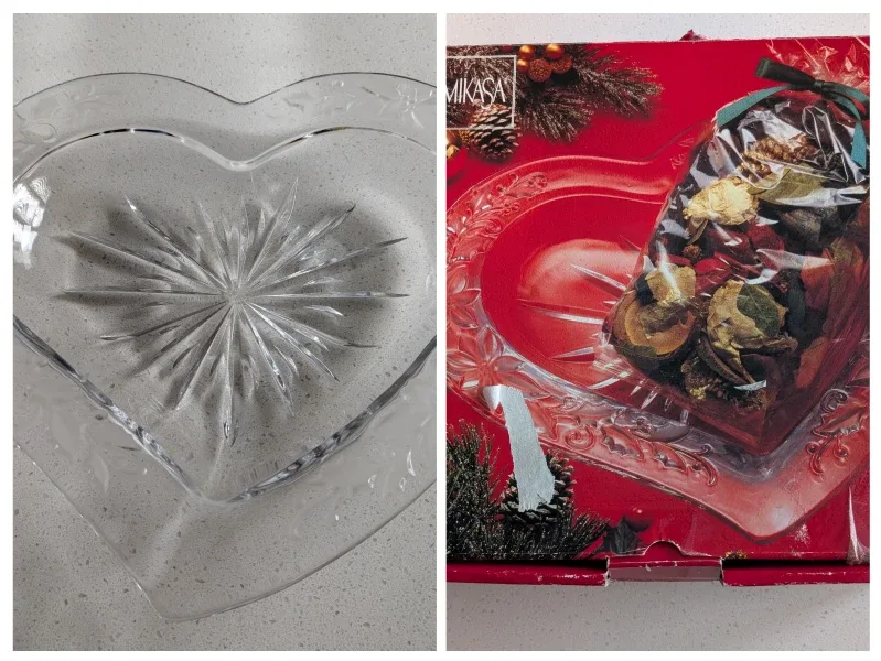 Vintage Mikasa Heart Platter