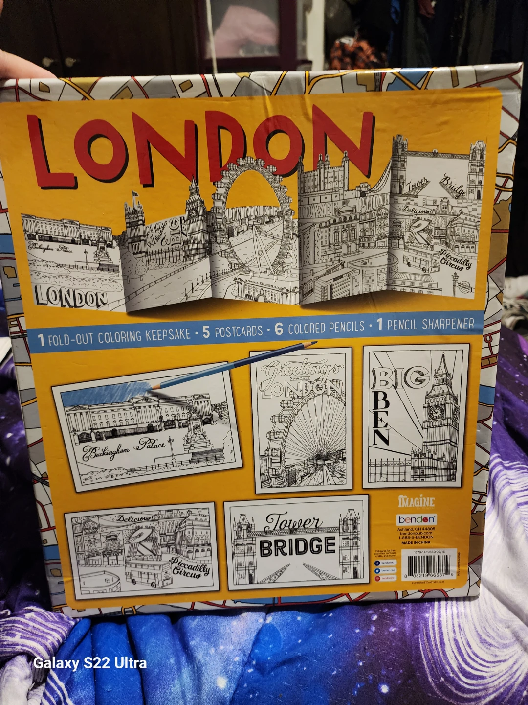 Imagine Bendon London Coloring Keepsake Set