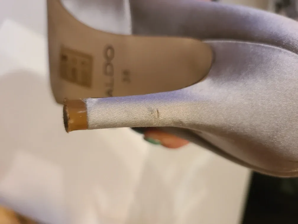 ALDO Silver Embellished Heels - Size 38/7.5 image indicator(3)