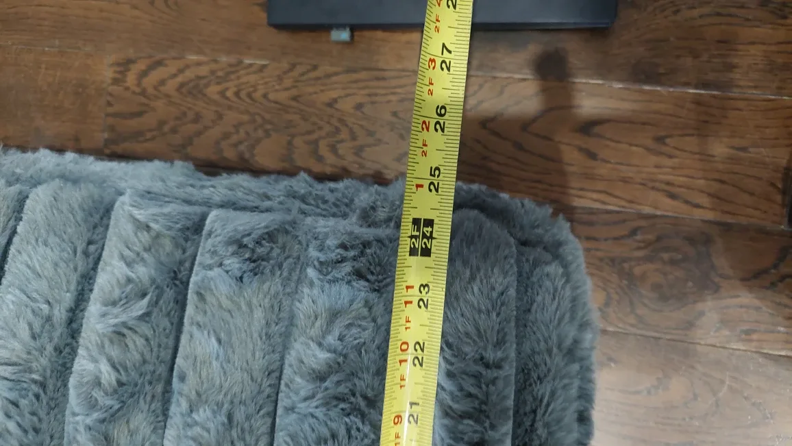 Faux Fur Seat Cushions - Grey, 26×26" image indicator(4)