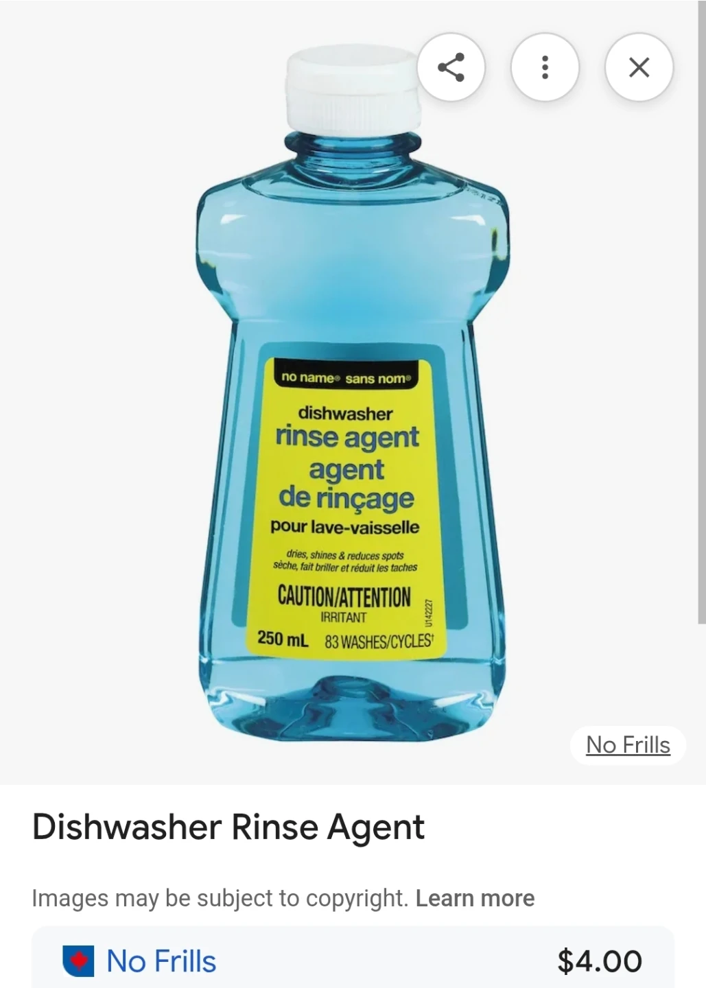 4×No Name Dishwasher Rinse Agent - photo 3
