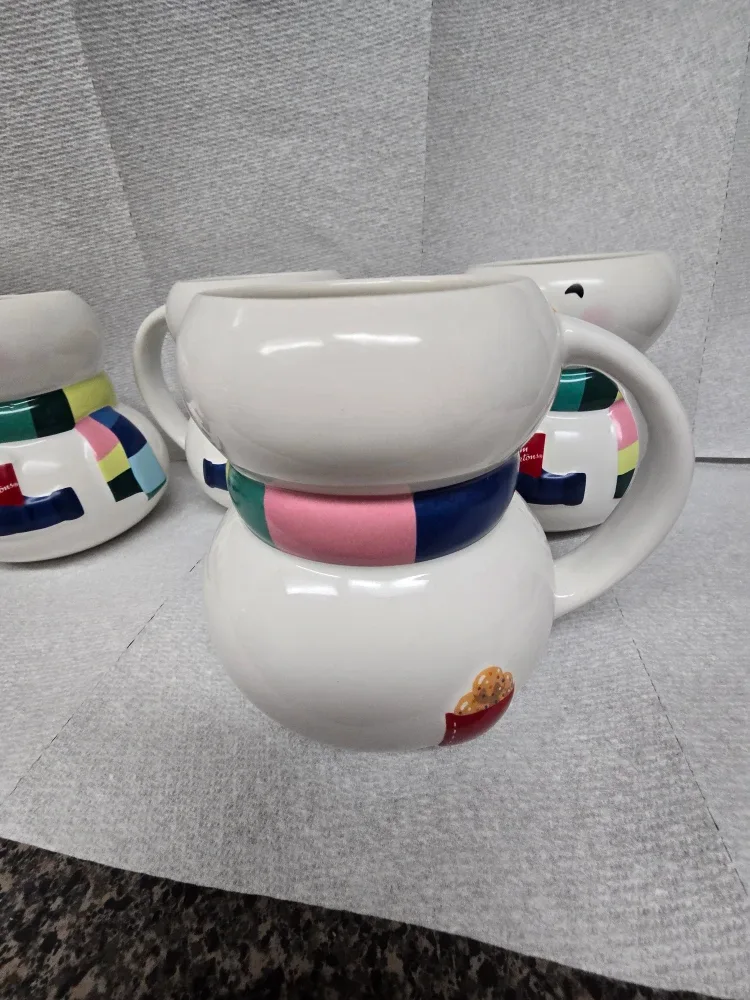 Tim Hortons Snowman Mugs - set of 4 for Christmas gift image indicator(6)
